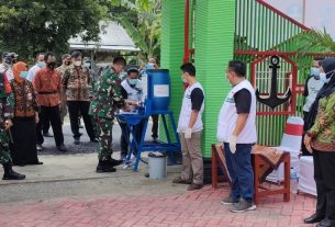 Program TMMD Bojonegoro, Edukasi Protokol Kesehatan Masyarakat