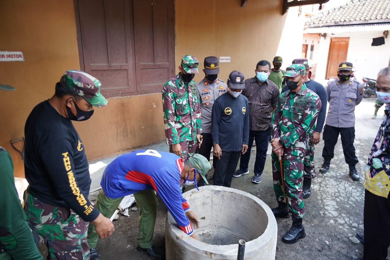 Turun langsung, Danrem 074/Warastratama Tinjau Langsung TMMD Sengkuyung Tahap I Wilayah Kodim 0735/Surakarta