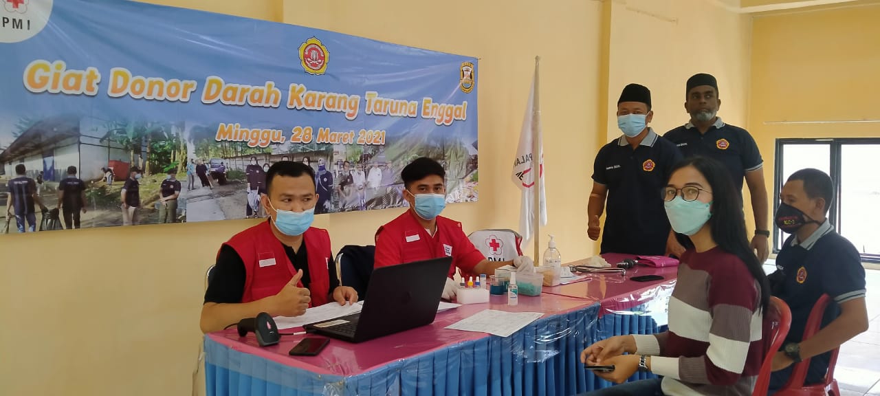 Stok Darah Menipis, Karang Taruna Enggal Gelar Donor Darah
