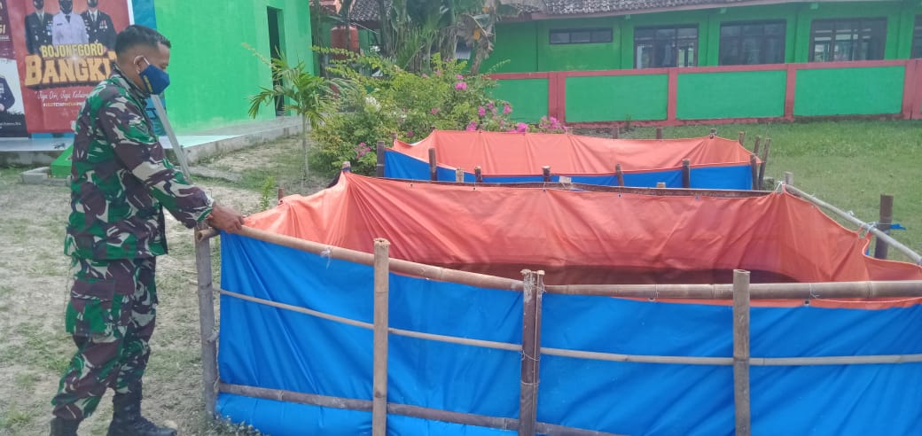 TMMD Bojonegoro, Pemdes Ngrancang Budidayakan Ikan Lele