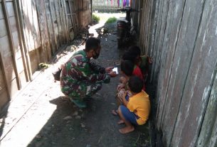 Inilah Edukasi Satgas TMMD Bojonegoro Agar Anak Tidak Kecanduan Handphone