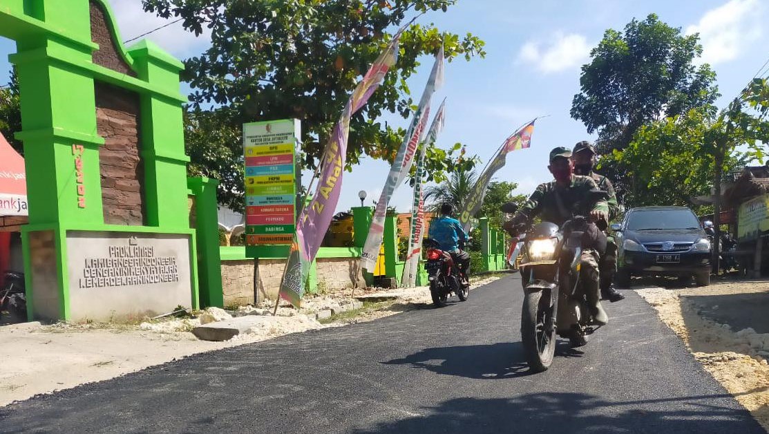 TMMD Bojonegoro, Jalan Aspal 2,9KM Jatimulyo Siap Digunakan