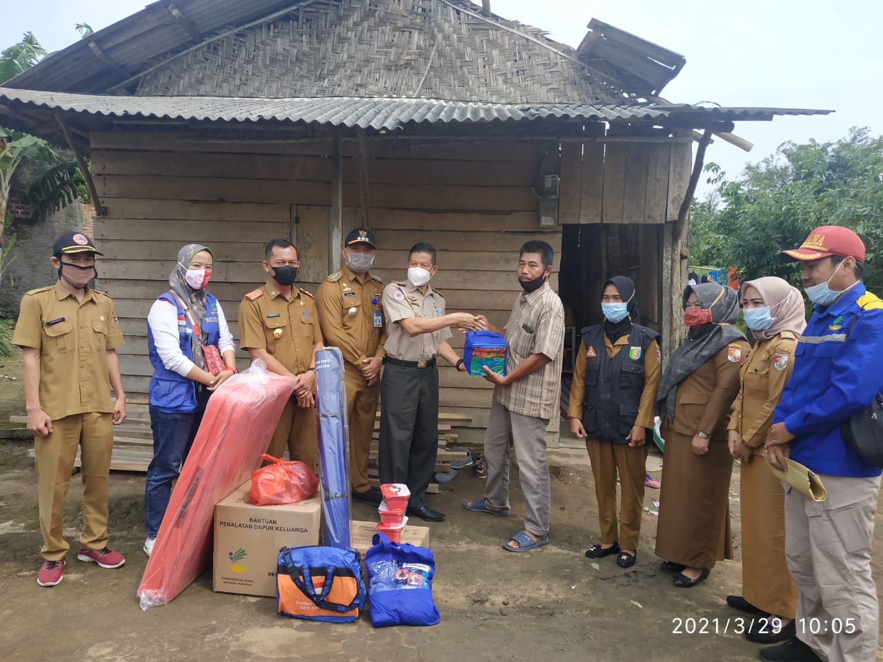 Respon cepat Pemkab Tubaba Alokasikan Bantuan Untuk Korban Bencana Angin Kencang