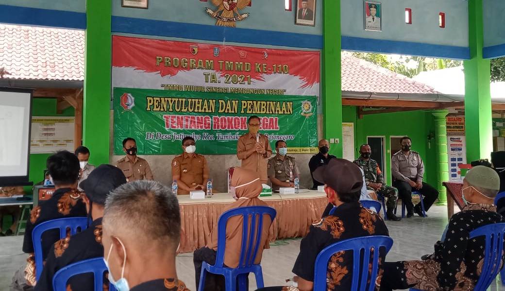 Bea Cukai Bojonegoro Sosialisasikan Cukai Dan Rokok Ilegal Dilokasi TMMD Tambakrejo