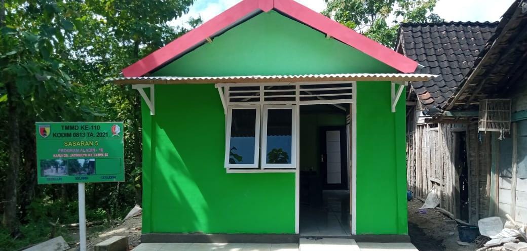 Potret Program Aladin TMMD Bojonegoro, Rumah Karji Siap Ditempati