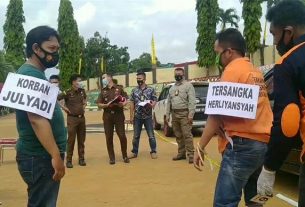 Satreskrim Polres Tanggamus Gelar Rekonstruksi Pembunuhan di Jalinbar Pugung