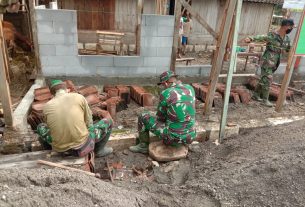 Satgas TMMD 110 Bojonegoro Percepat Pembangunan Rumah Samadun