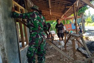 Sasaran Rumah Aladin Di Desa Ngrancang TMMD 110 Bojonegoro Capai 75 Persen