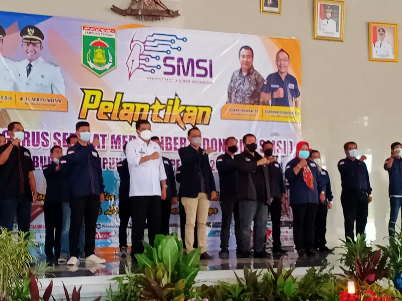 Sah, Pengurus dan Anggota SMSI Lamteng Periode 2020-2025 Dilantik