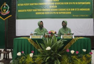 Tatap Muka Ketua Persit KCK Koorcab Rem 074 PD IV/Diponegoro Dengan Anggota Persit KCK Cabang XLIX Kodim Wonogiri