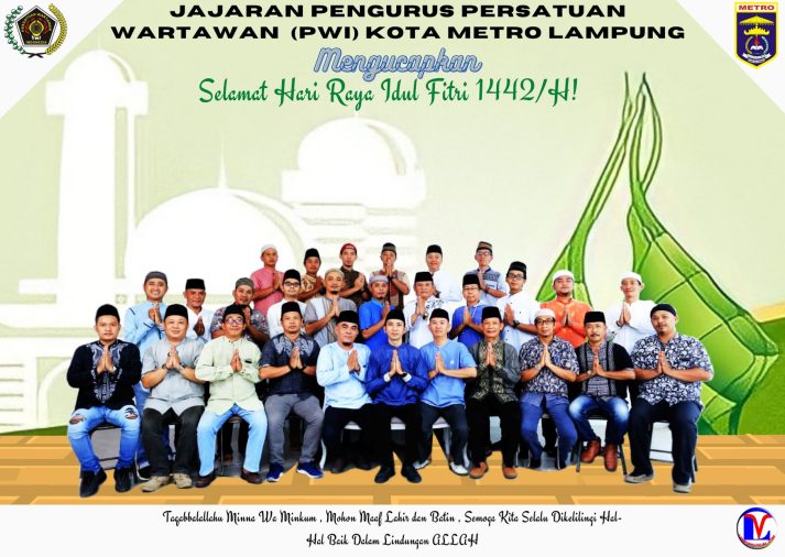 PWI Kota Metro Mengucapkan Selamat Hari Raya Idul Fitri 1442/H