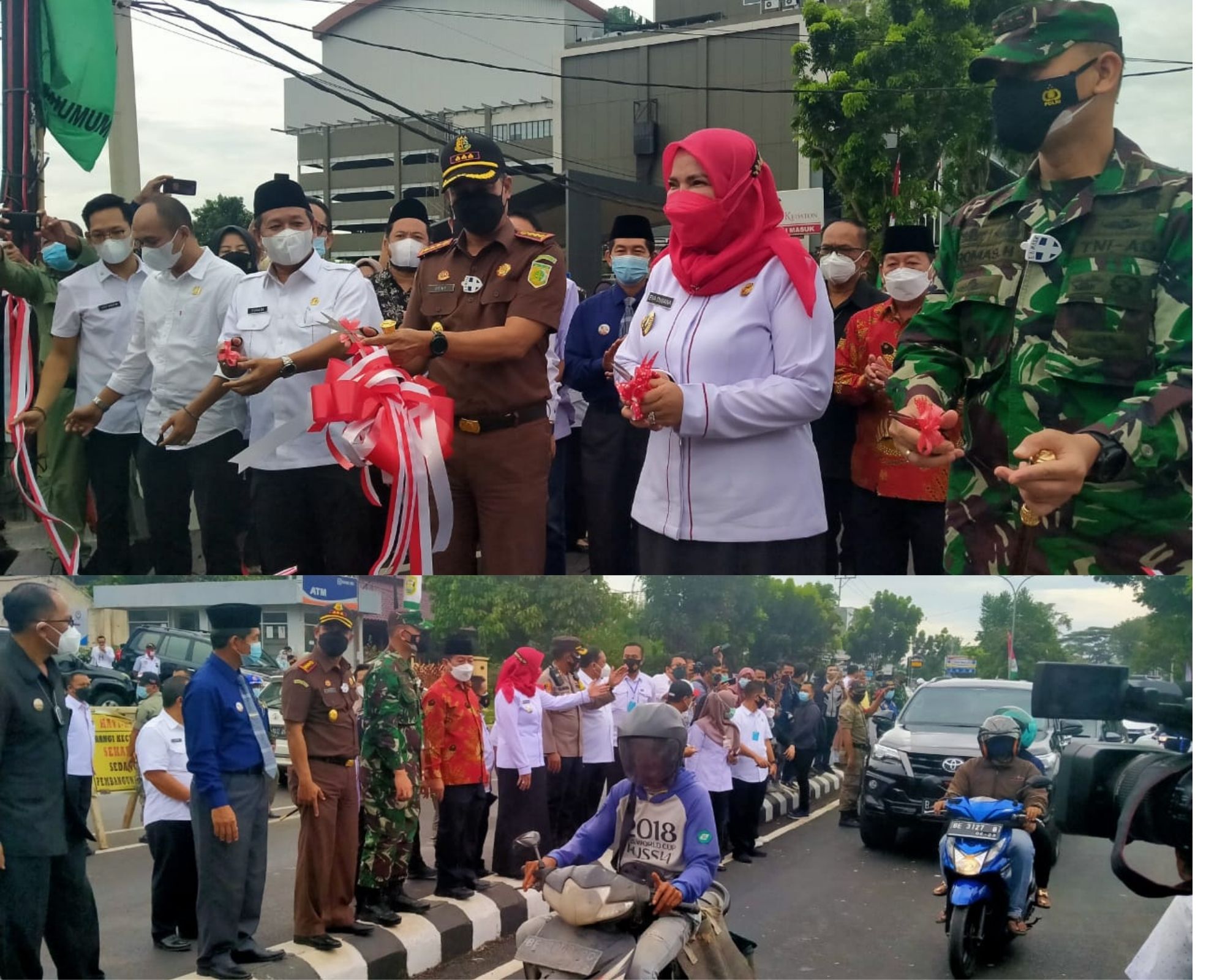 Walikota Bandar Lampung Eva Dwiana Resmikan Fly Over Sultan Agung