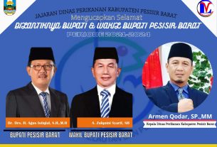 Kepala Dinas Perikanan Kabupaten Pesisir Barat : Mengucapkan Selamat Atas diLantiknya Bupati dan Wakil Bupati Pesisir Barat