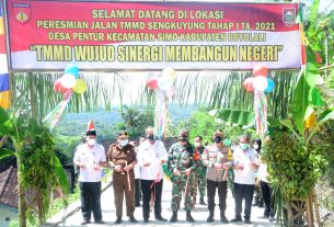 TMMD Di Desa Pentur Tetap Rampung Meski Pandemi