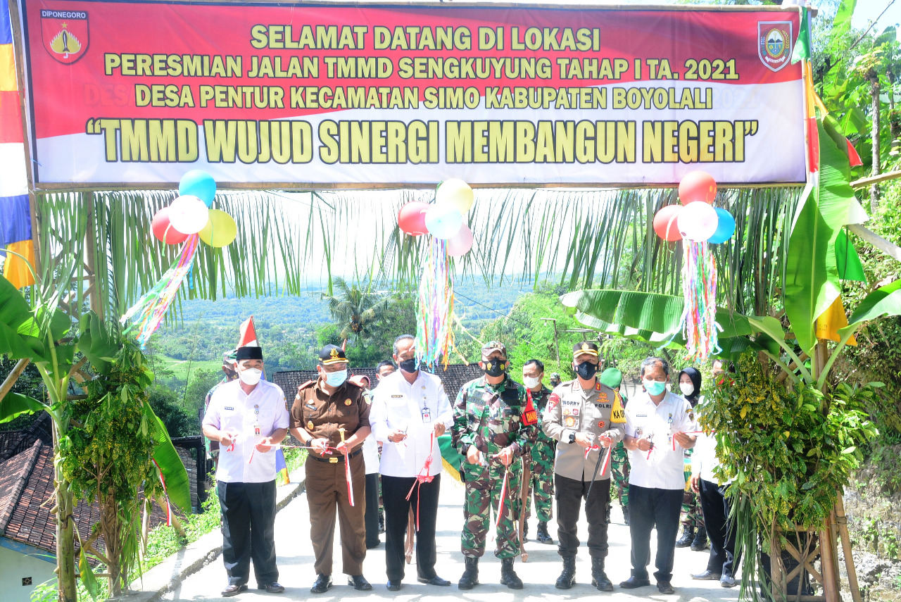 TMMD Di Desa Pentur Tetap Rampung Meski Pandemi