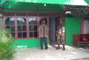 Rampungkan Bedah Rumah, Satgas TMMD 110 Kodim Bojonegoro Kunjungi Pemanfaat