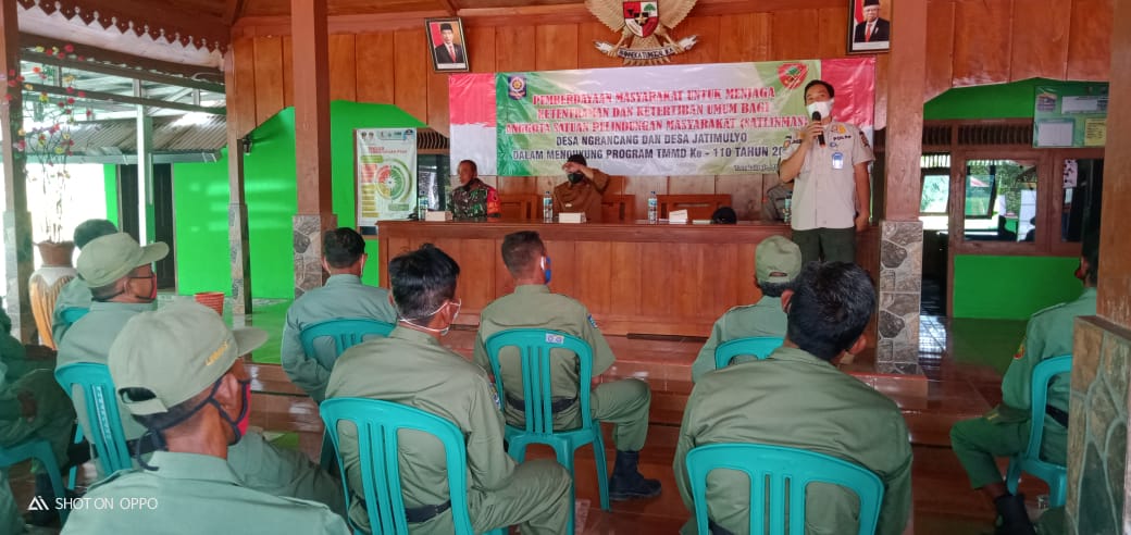 Sosialisasi Pemberdayaan Keamanan Dan Ketertiban Dilokasi TMMD 110 Bojonegoro