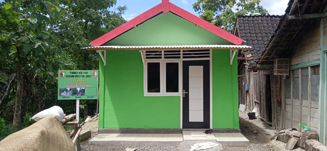 Setelah Perehaban, Rumah Aladin Program TMMD 110 Bojonegoro Bersih Dan Nyaman