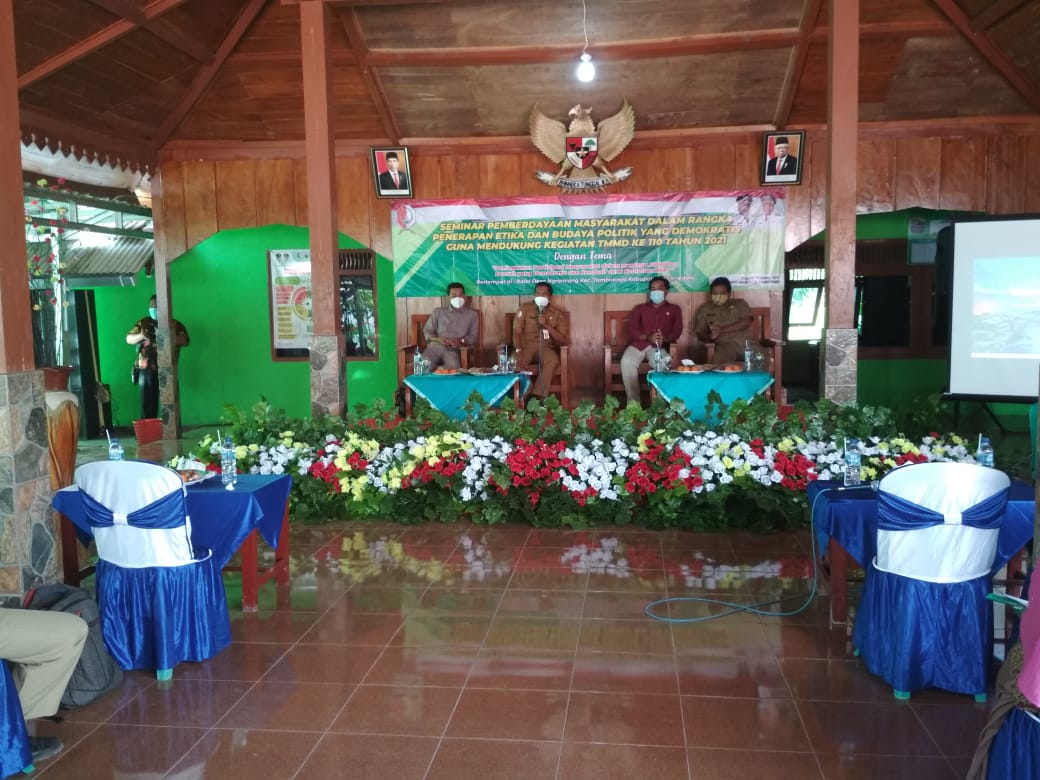 Bakesbangpol Bojonegoro Gelar Seminar Pemberdayaan Masyarakat Dilokasi TMMD Ngrancang Tambakrejo