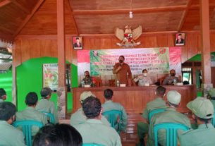 Camat Tambakrejo Turut Menghadiri Sosialisasi Pemberdayaan Masyarakat Dilokasi TMMD Bojonegoro