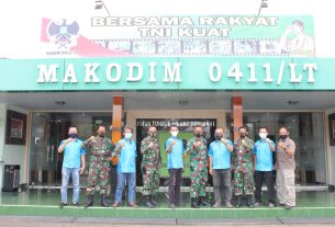 PWI Kota Metro Gelar Audensi Bersama Kodim 0411/Lampung Tengah