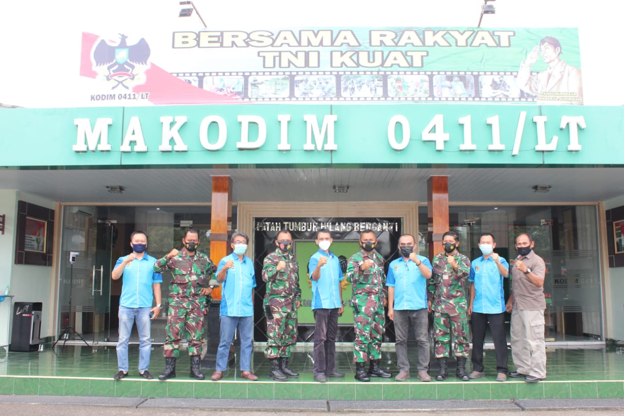 PWI Kota Metro Gelar Audensi Bersama Kodim 0411/Lampung Tengah