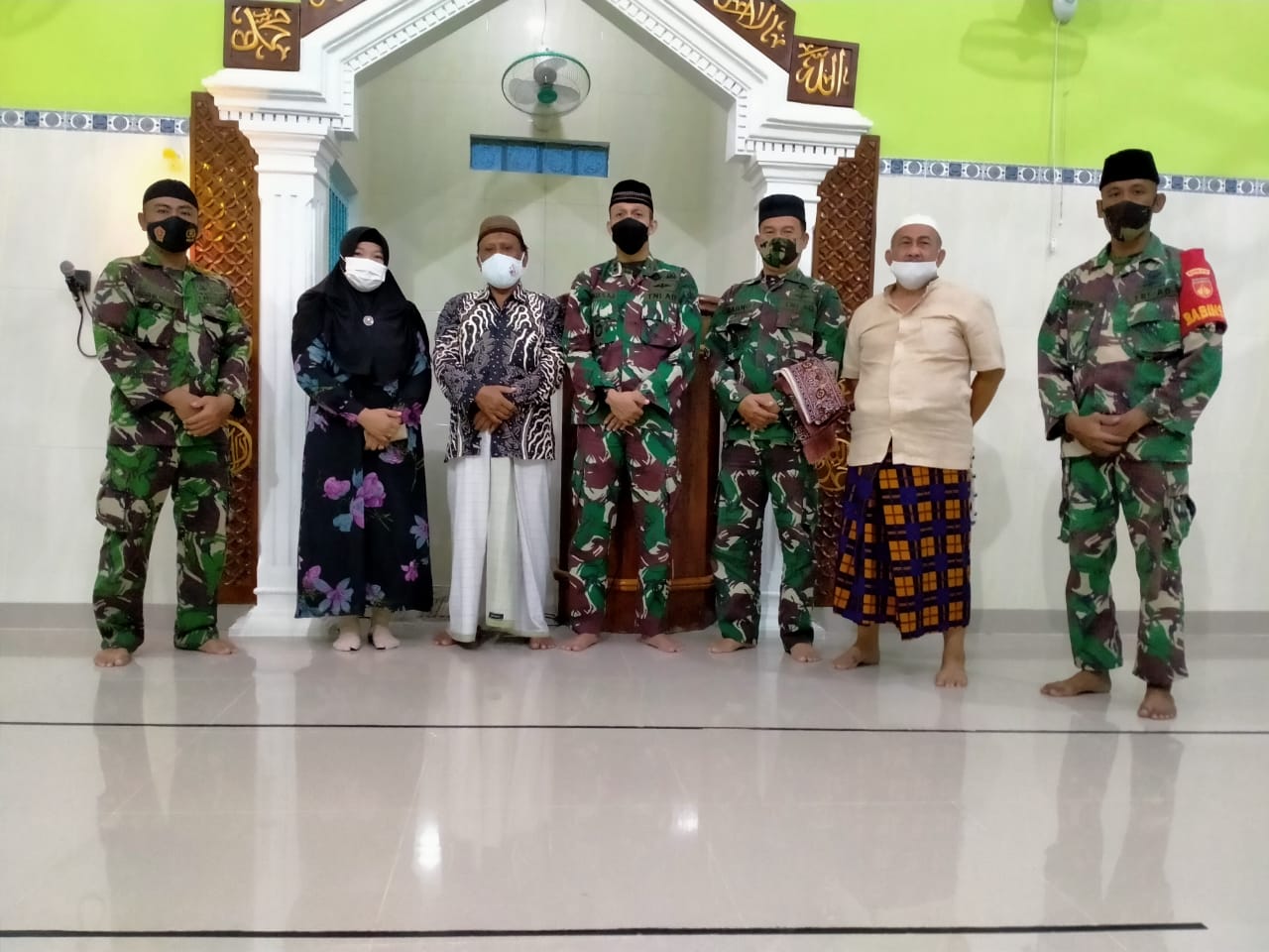 Safari Sholat Subuh Bersama Dandim Solo di Lokasi KBD