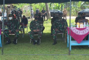 Dandim 0728/Wonogiri Hadiri Penyerahan Tandu Duplikat Latihan Rute Panglima Besar Sudirman(RPS) Siswa Dikmapa PK TNI TA 2021