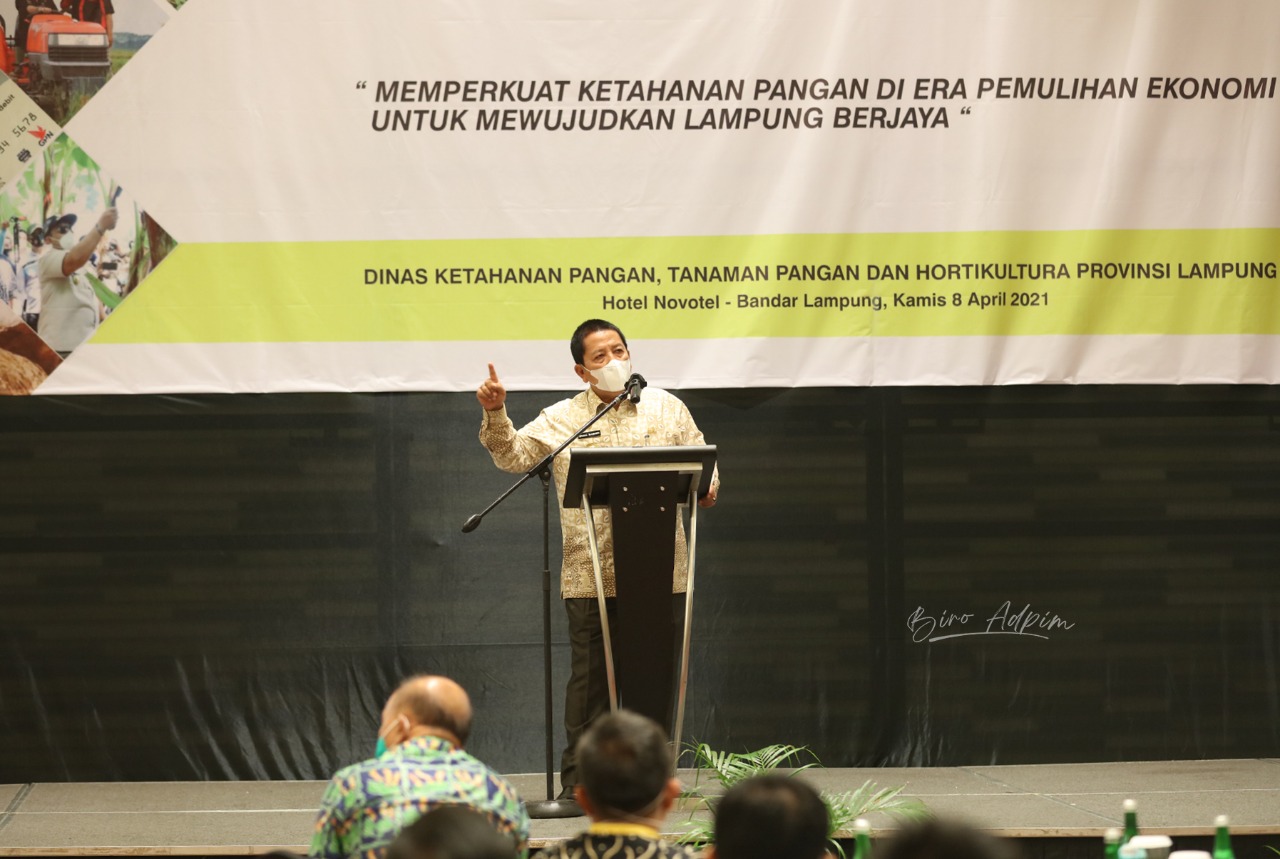 Buka Musrenbangtan Tahun 2021, Gubernur Arinal Minta Jajaran Pertanian Optimalkan Keunggulan