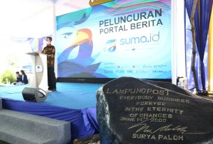Peluncuran Portal Berita Suma.id, Gubernur Lampung Harapkan Sinergi Dalam Membangun Provinsi Lampung