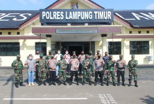 Pererat Sinergitas TNI Polri, Kodim 0429/Lamtim Dan Polres Lamtim Gelar Coffe Morning