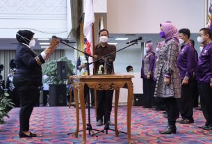 Riana Sari Arinal Dilantik Sebagai Ketua Umum PDBI Provinsi Lampung 2020-2024