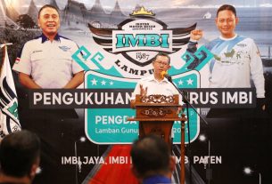 Pelantikan IMBI Lampung 2021-2024, Gubernur Arinal Berharap Para Mogers Jadi Teladan Patuhi Peraturan Lalu Lintas dan Bangkitkan Pariwisata Daerah