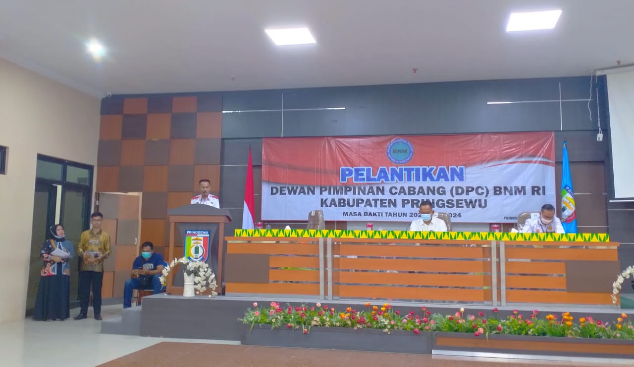 Ketua Umum BNM RI Lantik DPC Pringsewu