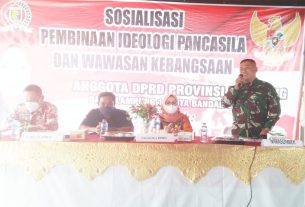 Pelda Usep Sopwan menghadiri dan mengisi materi kegiatan Sosialisi Pembinaan Idiologi