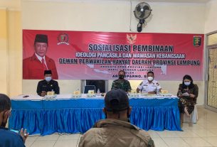 Mayor Inf Sutoto Memberikan Materi Tentang Ideologi Pancasila dan Wawasan Kebangsaan