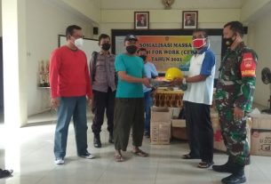 Babinsa Kemlayan Hadiri Sosialisasi dan Pelatihan Tenaga Kerja Cash Form Work Tahun 2021