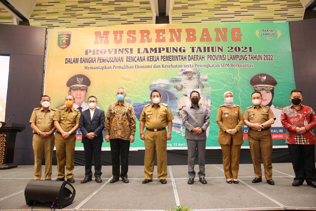 Buka Musrenbang Provinsi Lampung 2021, Gubernur Arinal Jadikan Tahun 2022 sebagai Tahun Kunci Pemulihan Ekonomi dan Lepas dari Tekanan Covid-19