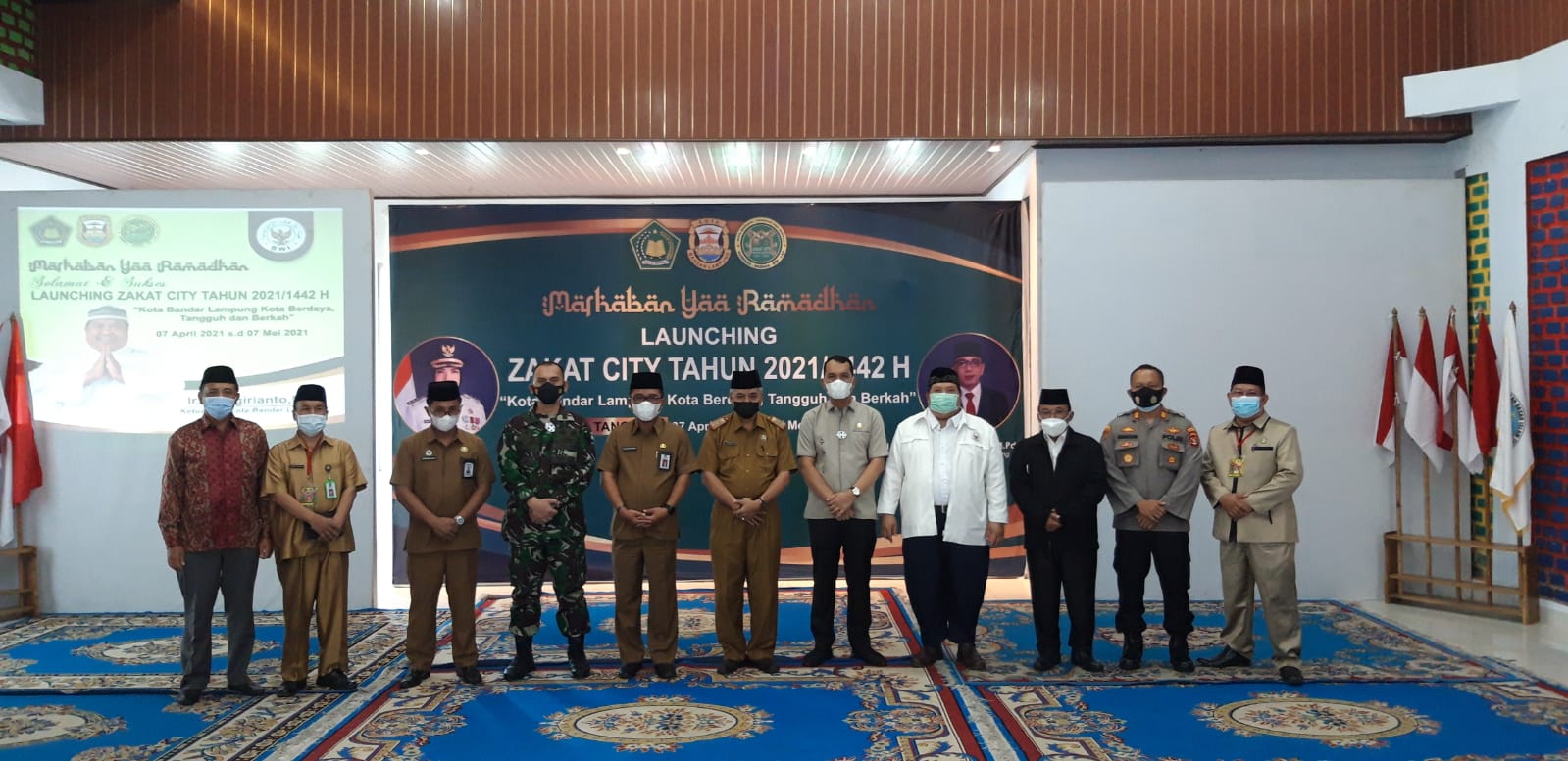 Launching Zakat City Tahun 2021/1442 H Kota Bandar Lampung