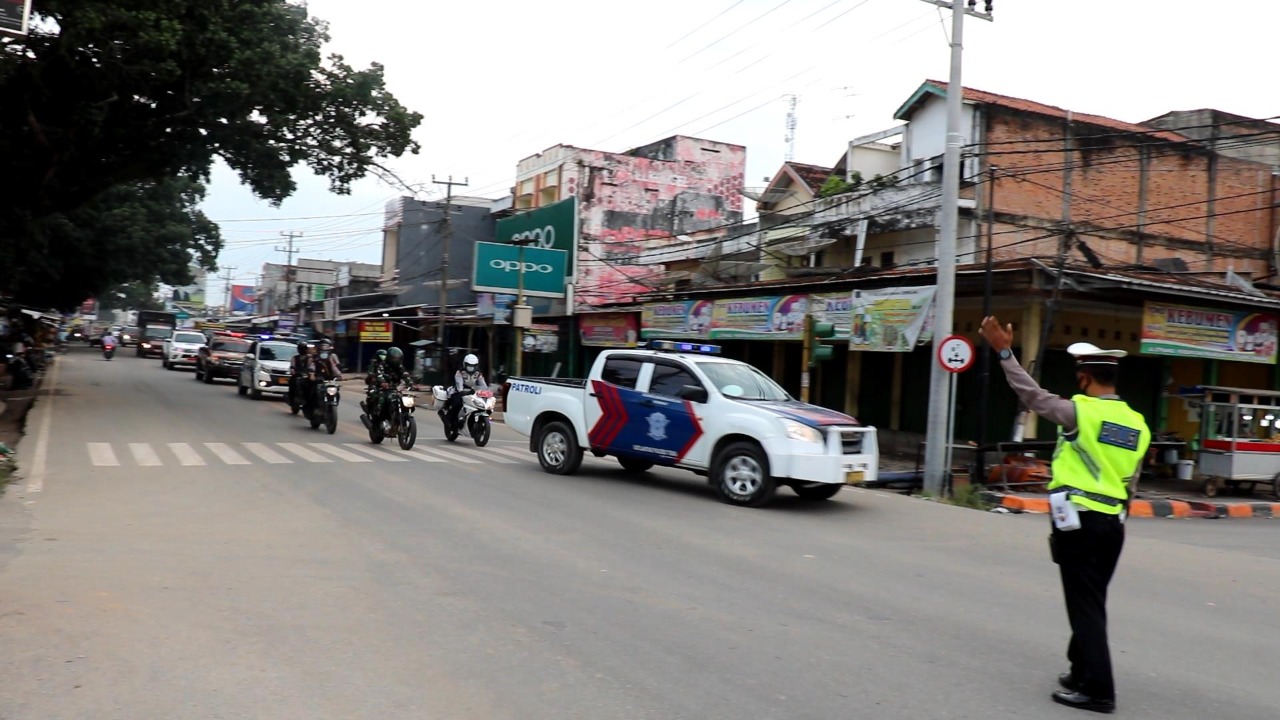 Polres Tulang Bawang Gelar Patroli Skala Besar, Berikut Tujuan dan Rutenya