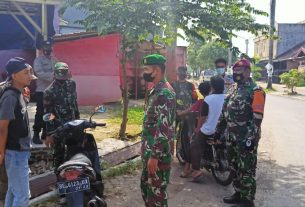 Satuan TNI Polri dan Pemerintah Kota Bandar Lampung melakukan penyisiran