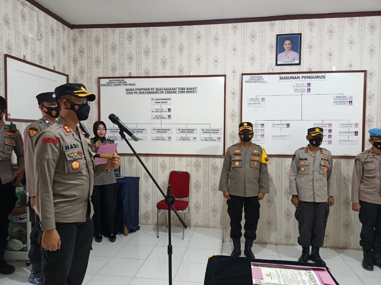 PAKTA INTEGRITAS PENERIMAAN CALON ANGGOTA POLRI T.A 2021/2022 DI POLRES TULANG BAWANG BARAT .