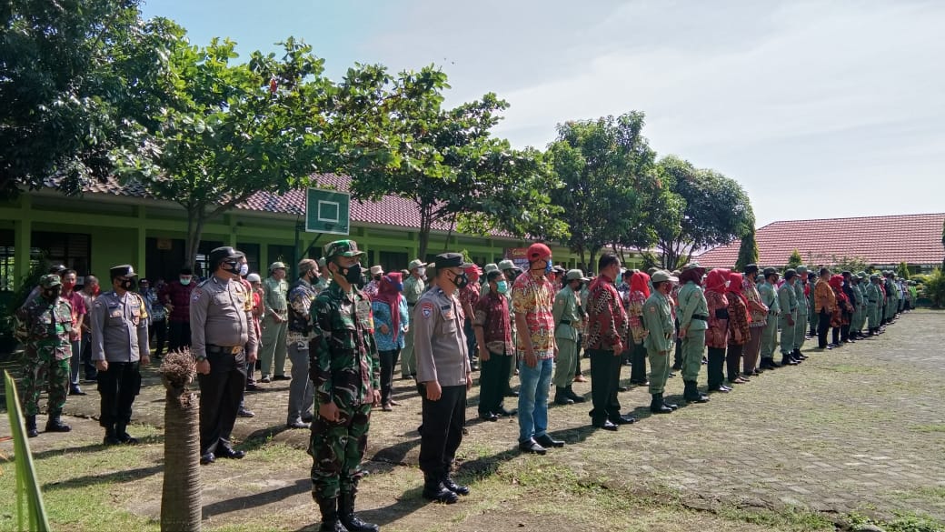 Wadan Ramil 410-01 Menghadiri kegiatan apel siaga Satgas Covid 19