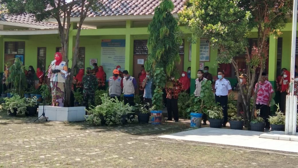 Wadan Ramil 410-01 Menghadiri kegiatan apel siaga Satgas Covid 19