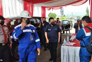 Polda Lampung dan Polres Tanggamus Gelar Pengamanan Kunker Menteri BUMN