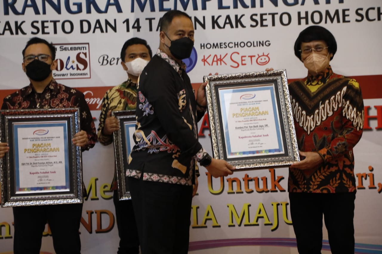 Kapolresta dan Kasatreskrim Polresta Bandar Lampung Raih Penghargaan Bergengsi di Jakarta