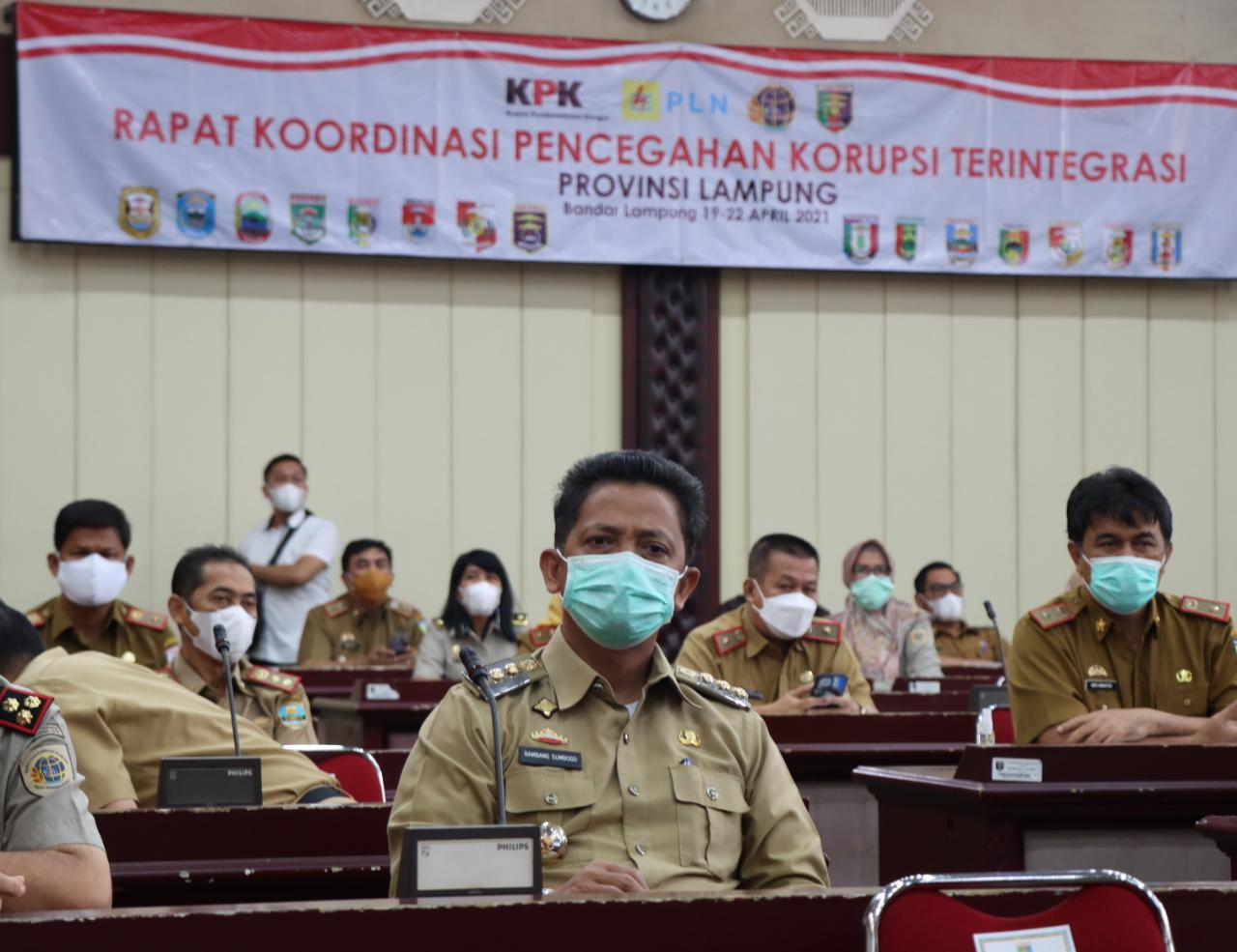 Bambang Sumbogo Menghadiri Rapat Koordinasi Pencegahan Korupsi