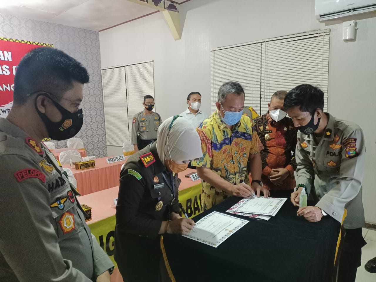 Polres Tubaba laksanakan kegiatan Zoom Meeting Pencanangan Zona Integritas (ZI) Polres Tubaba