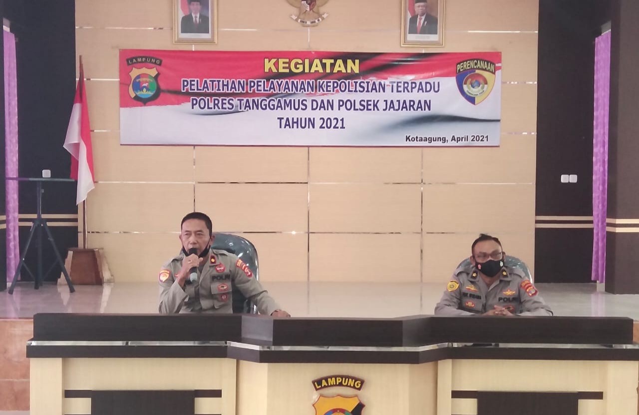 Polres Tanggamus Gelar Pelatihan Pelayanan Kepolisian Terpadu