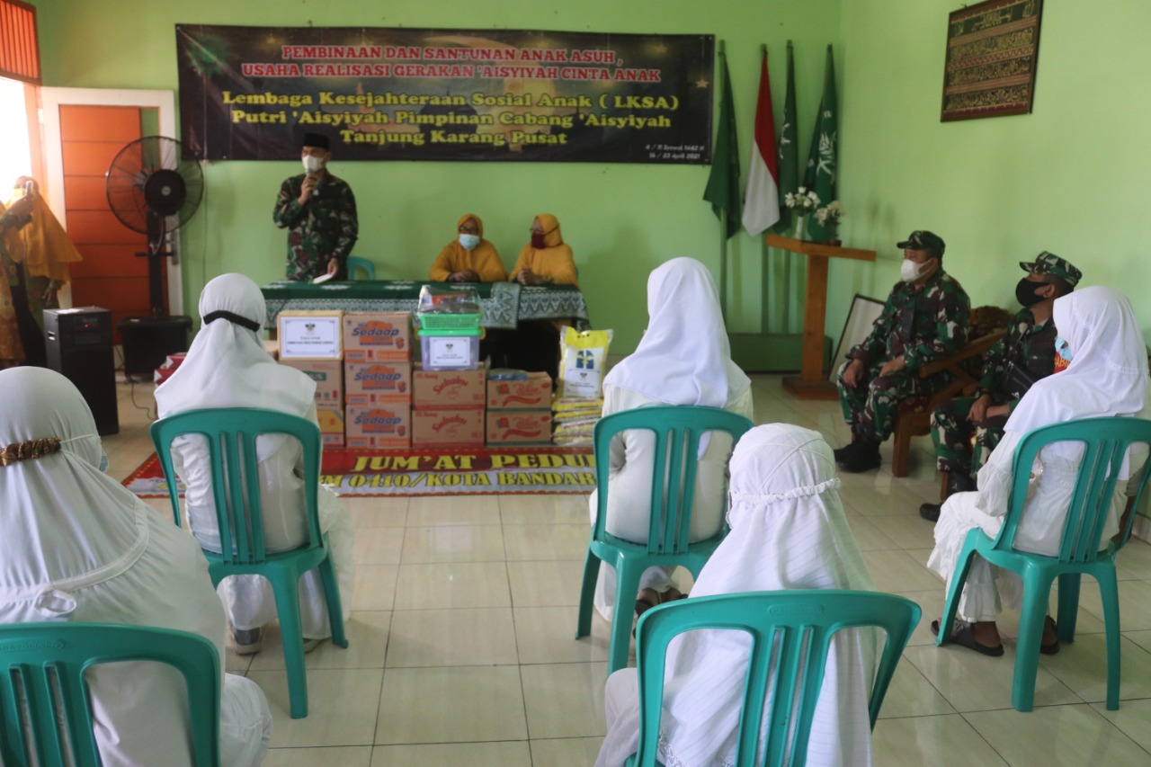Kolonel Inf Romas Herlandes Mengunjungi Yayasan/Panti Asuhan Aisyiyah
